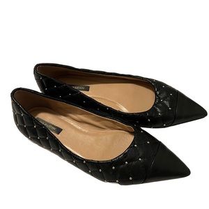 Gently Used Ladies Black Flats